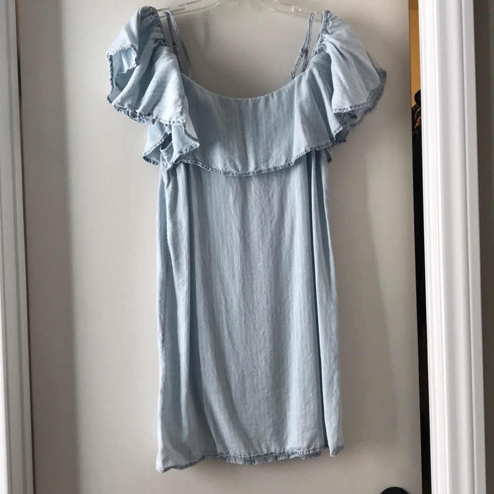 Light blue striped dress